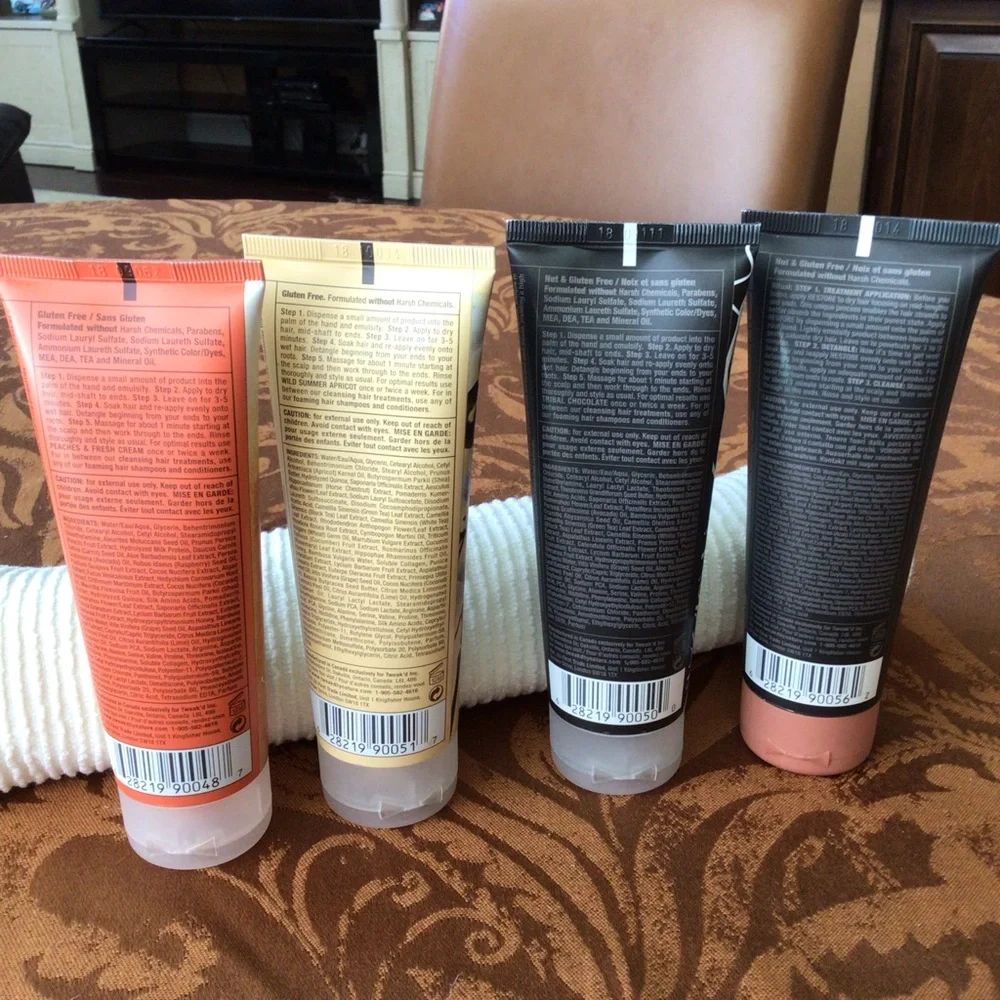 Tweak'd by Nature Cleansing Hair Treatments Set of 4